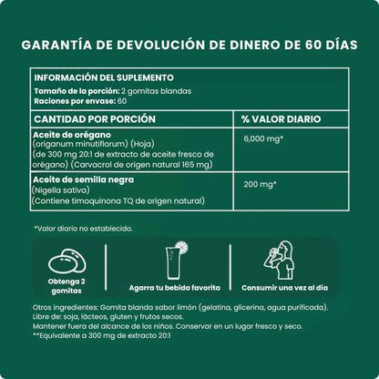 Gomitas blandas de aceite de orégano