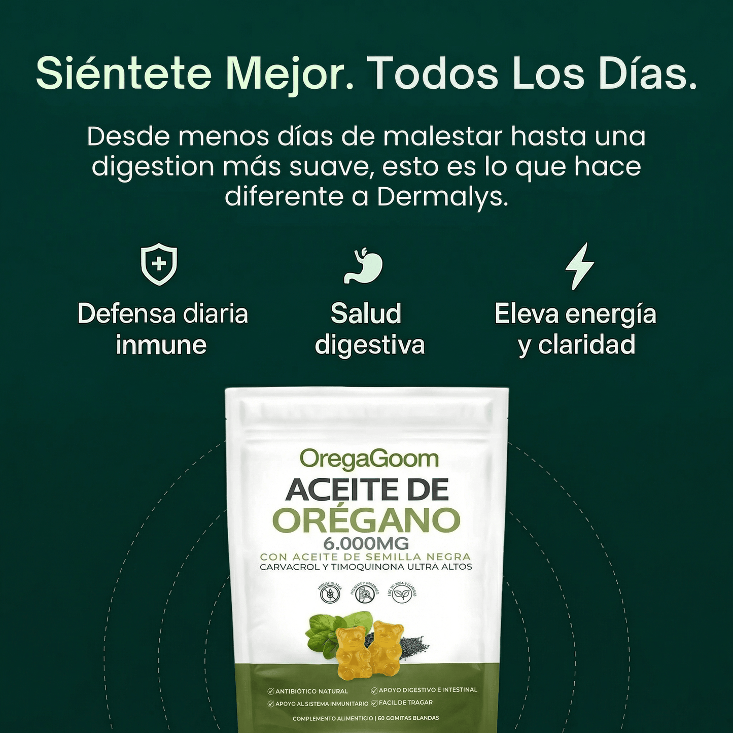 Gomitas blandas de aceite de orégano